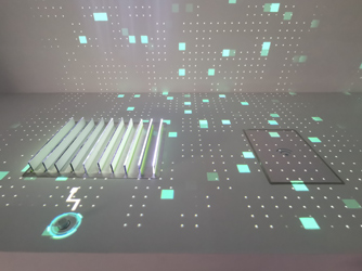 江西上饒數(shù)字信州產(chǎn)業(yè)園規(guī)劃展廳多媒體項(xiàng)目-桌面、墻面投影互動(dòng)