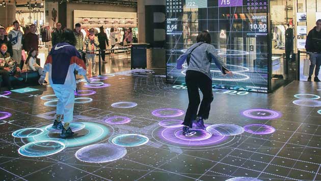 地面互動投影-好奇數(shù)字科技