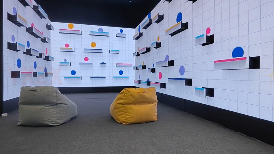 LED機(jī)械矩陣波浪屏-蘇州好奇數(shù)字科技